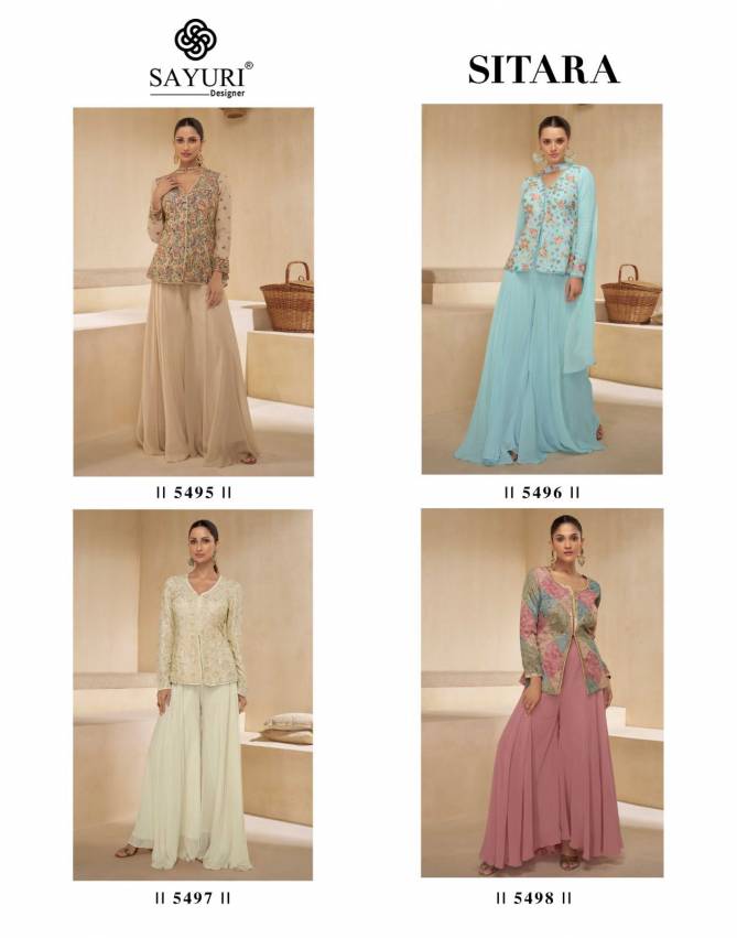 Sitara By Sayuri Designer Georgette Readymade Suits Wholesalers In Delhi